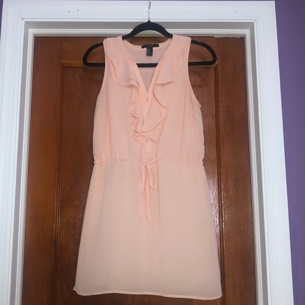 Blush pink mini dress